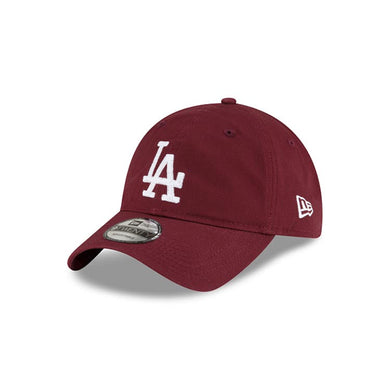 Los Angeles Dodgers New Era MLB 9TWENTY 920 Adjustable Cap Hat Maroon Crown/Visor White Logo