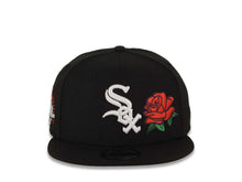 Load image into Gallery viewer, Chicago White Sox New Era MLB 9FIFTY 950 Snapback Cap Hat Black Crown/Visor White with Rose Logo 2005 World Series Champions Side Patch Red UV
