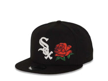 Load image into Gallery viewer, Chicago White Sox New Era MLB 9FIFTY 950 Snapback Cap Hat Black Crown/Visor White with Rose Logo 2005 World Series Champions Side Patch Red UV
