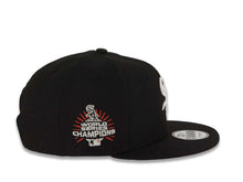 Load image into Gallery viewer, Chicago White Sox New Era MLB 9FIFTY 950 Snapback Cap Hat Black Crown/Visor White with Rose Logo 2005 World Series Champions Side Patch Red UV
