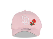 Load image into Gallery viewer, San Diego Padres New Era MLB 9FORTY 940 Adjustable A-Frame Cap Hat Pink Crown/Visor White Logo Red Roses 1998 World Series Side Patch Gray UV
