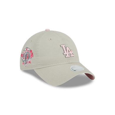 (Women) Los Angeles Dodgers New Era MLB 9TWENTY 920 Adjustable Cap Hat Stone Crown/Visor Pink/Gray Logo (2023 Mother's Day)