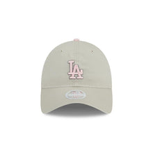 Load image into Gallery viewer, (Women) Los Angeles Dodgers New Era MLB 9TWENTY 920 Adjustable Cap Hat Stone Crown/Visor Pink/Gray Logo (2023 Mother&#39;s Day)
