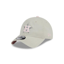 Load image into Gallery viewer, Houston Astros New Era MLB 9TWENTY 920 Adjustable Cap Hat Stone Crown/Visor Pink/Gray Logo (2023 Mother&#39;s Day)
