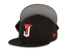 Load image into Gallery viewer, (Youth) Tijuana Toros New Era LMB 9FIFTY 950 Kid Snapback Cap Hat Black Crown/Visor White/Red Logo Gray UV
