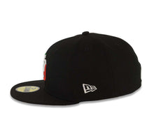 Load image into Gallery viewer, San Diego Padres New Era MLB 59FIFTY 5950 Fitted Cap Hat Black Crown/Visor Green/White/Red Logo Mexico Side Patch Gray UV
