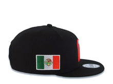 Load image into Gallery viewer, Mexico New Era WBC World Baseball Classic 9FIFTY 950 Snapback Cap Hat Black Crown/Visor Team Color Logo Mexico Flag Side Patch Green UV
