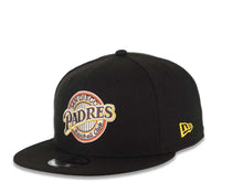 Load image into Gallery viewer, San Diego Padres New Era MLB 9FIFTY 950 Snapback Cap Hat Black Crown/Visor Team Color Baseball Club Retro Logo 1992 All-Star Game Side Patch
