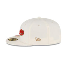 Load image into Gallery viewer, San Francisco Giants New Era MLB 59FIFTY 5950 Fitted Cap Hat White Crown/Visor Re/Green Script Logo 60th Anniversary Side Patch (City Flag)
