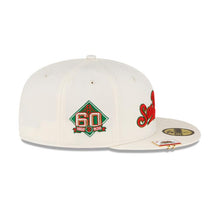 Load image into Gallery viewer, San Francisco Giants New Era MLB 59FIFTY 5950 Fitted Cap Hat White Crown/Visor Re/Green Script Logo 60th Anniversary Side Patch (City Flag)
