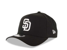 Load image into Gallery viewer, San Diego Padres New Era MLB 9FORTY 940 Adjustable A-Frame Cap Hat Black Crown/Visor White Logo 40th Anniversary Side Patch Gray UV
