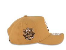 Load image into Gallery viewer, San Diego Padres New Era MLB 9FORTY 940 Adjustable A-Frame Cap Hat Wheat Crown/Visor White/Brown Logo 2016 All-Star Game Side Patch Brown UV
