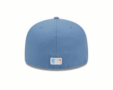 Load image into Gallery viewer, Los Angeles Dodgers New Era MLB 59FIFTY 5950 Fitted Cap Hat Dark Sky Blue Crown/Visor Pink/White Logo 1988 World Series Side Patch (Color Pack)
