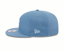 Load image into Gallery viewer, Chicago Cubs New Era MLB 9FIFTY 950 Snapback Cap Hat Dark Sky Blue Crown/Visor Pink Logo 2016 World Series Side Patch (Color Pack)
