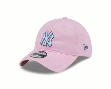 New York Yankees New Era MLB 9TWENTY 920 Adjustable Cap Hat Pink Crown/Visor Sky Blue/Dark Blue Logo (Color Pack)