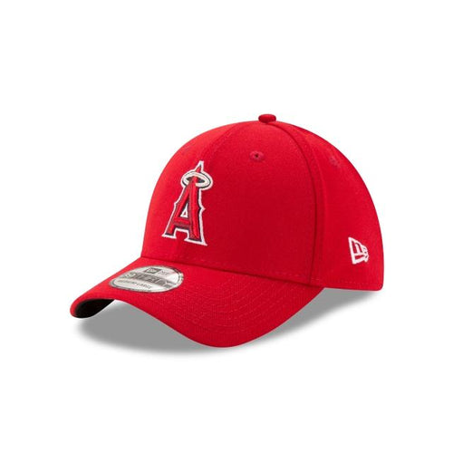 Los Angeles Anaheim Angels New Era MLB 39THIRTY 3930 Flexfit Cap Hat Red Crown/Visor Team Color Logo 