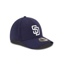 Load image into Gallery viewer, San Diego Padres New Era MLB 39THIRTY 3930 Flexfit Cap Hat Light Navy Crown/Visor White Logo 
