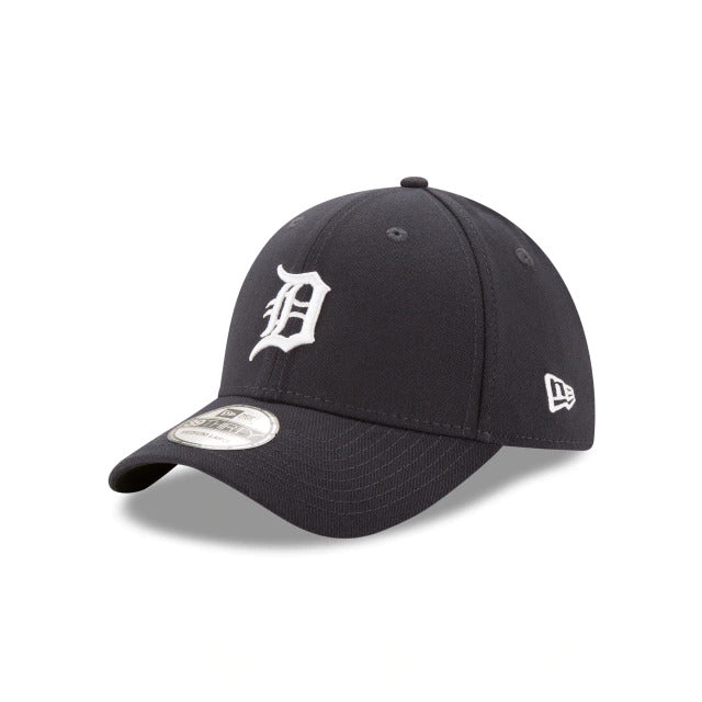 Detroit Tigers New Era 59FIFTY 5950 Fitted Cap Hat Navy Crown/Visor White Logo 