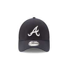 Load image into Gallery viewer, Atlanta Braves New Era MLB 39THIRTY 3930 Flexfit Cap Hat Team Color Navy Crown/Visor White Logo 
