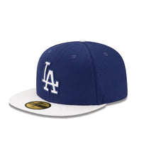 Load image into Gallery viewer, Los Angeles Dodgers New Era MLB 59FIFTY 5950 Fitted Cap Hat Royal Blue Crown White Visor White Logo (Diamond Era)
