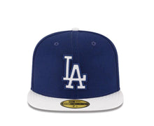 Load image into Gallery viewer, Los Angeles Dodgers New Era MLB 59FIFTY 5950 Fitted Cap Hat Royal Blue Crown White Visor White Logo (Diamond Era)
