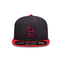 Load image into Gallery viewer, (Youth/Adult) St. Louis Cardinals New Era MLB 59FIFTY 5950 Fitted Cap Hat Team Color Navy Crown Red Visor White Logo
