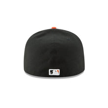 Load image into Gallery viewer, Baltimore Orioles New Era MLB 59FIFTY 5950 Fitted Cap Hat Black Crown Orange Visor Orange Logo 
