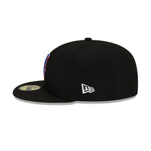 Load image into Gallery viewer, New York Mets New Era MLB 59FIFTY 5950 Fitted Cap Hat Black Crown/Visor Team Color Logo 
