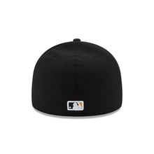 Load image into Gallery viewer, Pittsburgh Pirates New Era MLB 59Fifty 5950 Fitted Cap Hat Black Crown/Visor Yellow Team Color Logo
