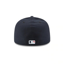 Load image into Gallery viewer, Atlanta Braves New Era MLB 59FIFTY 5950 Fitted Authentic Cap Hat Navy Crown/Visor White Logo
