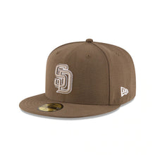 Load image into Gallery viewer, San Diego Padres New Era MLB 59FIFTY 5950 Fitted Cap Hat Olive Crown/Visor Olive/White Logo
