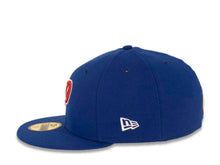 Load image into Gallery viewer, Philippines New Era WBC World Baseball Classic 59FIFTY 5950 Fitted Cap Hat Royal Blue Crown/Visor Red/White Logo Philippines Flag Side Patch
