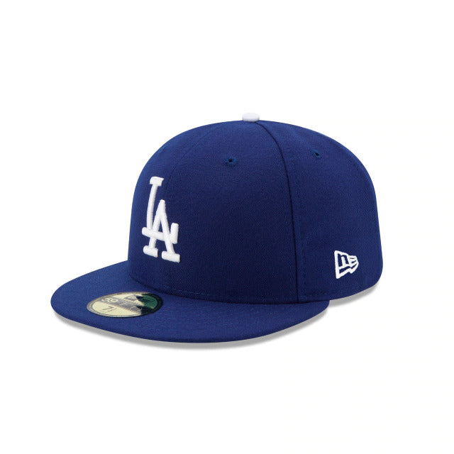 (Youth) Los Angeles Dodgers New Era MLB 59FIFTY 5950 Fitted Kids Cap Hat Royal Blue Crown/Visor White Logo