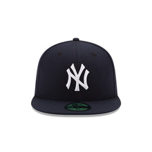 Load image into Gallery viewer, (Youth) New York Yankees New Era MLB 59FIFTY 5950 Fitted Cap Hat Navy Crown/Visor White Logo 
