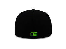 Load image into Gallery viewer, Los Angeles Dodgers New Era MLB 59FIFTY 5950 Fitted Cap Hat Gray/Black Crown Black Visor Green/Black Logo 
