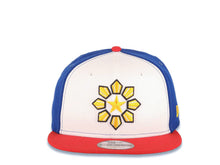 Load image into Gallery viewer, Philippines New Era WBC 9FIFTY 950 Snapback Cap Hat White/Royal Blue Crown Red Visor Team Color Logo 
