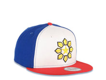 Load image into Gallery viewer, Philippines New Era WBC 9FIFTY 950 Snapback Cap Hat White/Royal Blue Crown Red Visor Team Color Logo 
