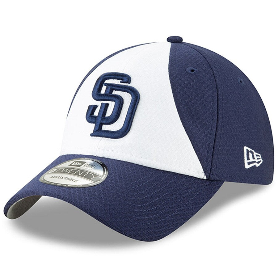 San Diego Padres New Era MLB 9TWENTY 920 Adjustable Cap Hat White /Navy Crown Navy Visor Navy Logo (Spring Training 2019)