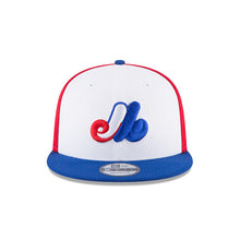 Load image into Gallery viewer, Montreal Expos New Era MLB 9FIFTY 950 Snapback Cap Hat White/Red Crown Royal Blue Visor Team Color Logo
