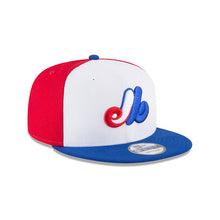 Load image into Gallery viewer, Montreal Expos New Era MLB 9FIFTY 950 Snapback Cap Hat White/Red Crown Royal Blue Visor Team Color Logo
