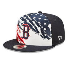 Load image into Gallery viewer, Boston Red Sox New Era MLB 9FIFTY 950 Snapback Cap Hat White/Navy Crown Navy Visor Navy/Red Logo (2022 4th of July)
