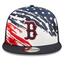 Load image into Gallery viewer, Boston Red Sox New Era MLB 9FIFTY 950 Snapback Cap Hat White/Navy Crown Navy Visor Navy/Red Logo (2022 4th of July)
