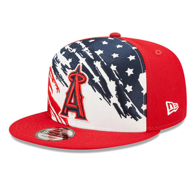 Los Angeles Anaheim Angels New Era MLB 9FIFTY 950 Snapback Cap Hat White/Red Crown Red Visor Red/Navy Logo (2022 4th of July)