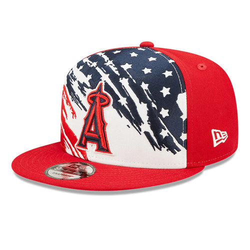 Los Angeles Anaheim Angels New Era MLB 9FIFTY 950 Snapback Cap Hat White/Red Crown Red Visor Red/Navy Logo (2022 4th of July)