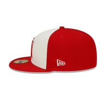 Load image into Gallery viewer, Los Angeles Anaheim Angels New Era MLB 59FIFTY 5950 Fitted Cap Hat White/Red Crown Red Visor Team Color Logo 
