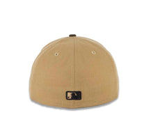 Load image into Gallery viewer, Cleveland Indians New Era MLB 59FIFTY 5950 Fitted Cap Hat Khaki/Beige Crown Brown Visor Beige/Brown/White Chief Wahoo Logo
