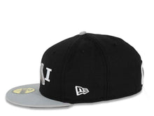 Load image into Gallery viewer, CALI CALIfornia New Era 59FIFTY 5950 Fitted Cap Hat Black Crown Gray Visor CALI Script Logo with Map
