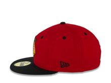 Load image into Gallery viewer, Chicago Blackhawks New Era NHL 59FIFTY 5950 Fitted Cap Hat Red Crown Black Visor Team Color Logo 
