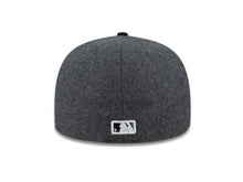 Load image into Gallery viewer, Houston Astros New Era MLB 59FIFTY 5950 Fitted Cap Hat Melton Dark Gray Crown Black Visor Black/White Logo
