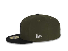 Load image into Gallery viewer, San Diego Padres New Era MLB 59FIFTY 5950 Fitted Cap Hat Green Crown Black Visor Black/White Logo 
